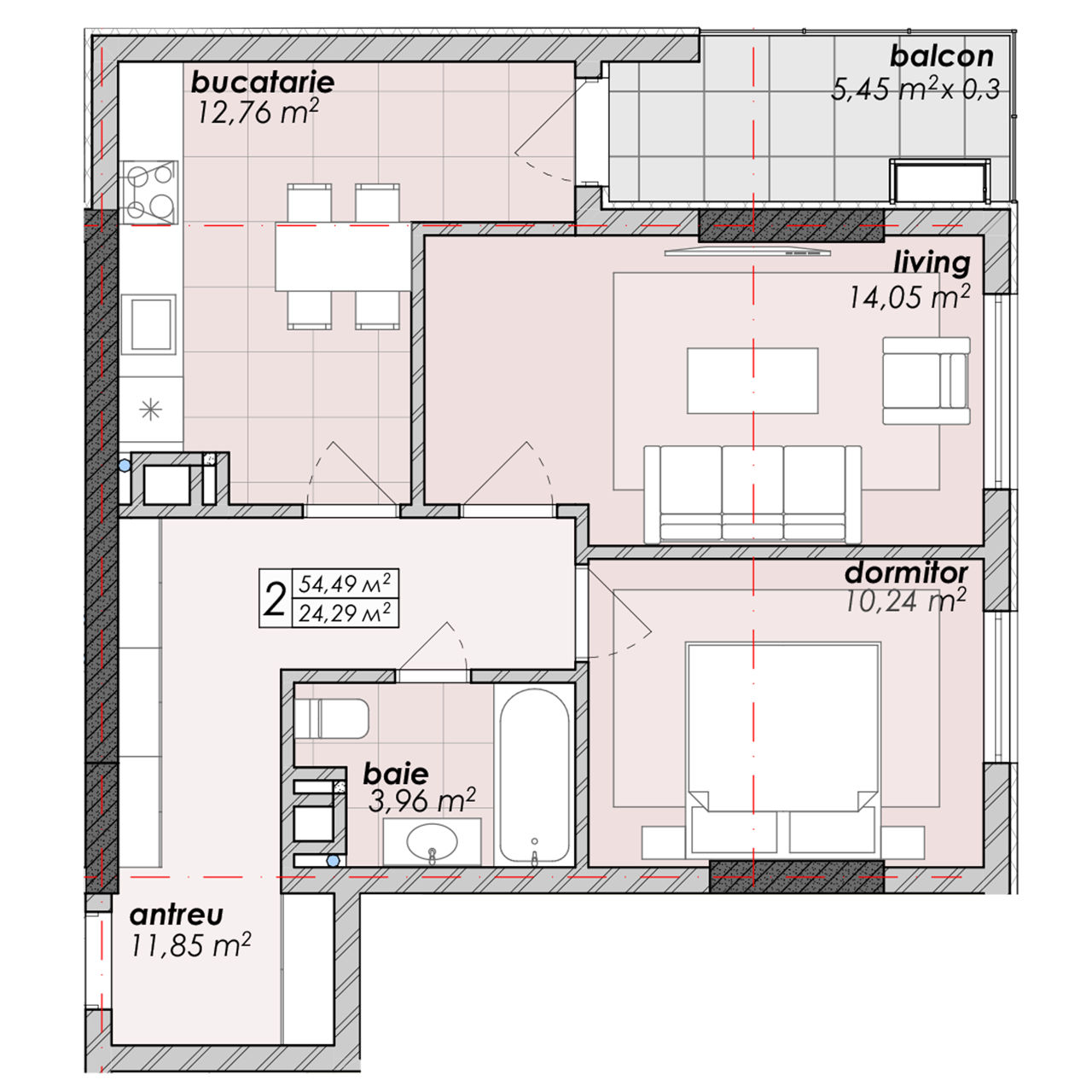 Apartament cu 2 camere,  Râșcani,  Chișinău mun. foto 6