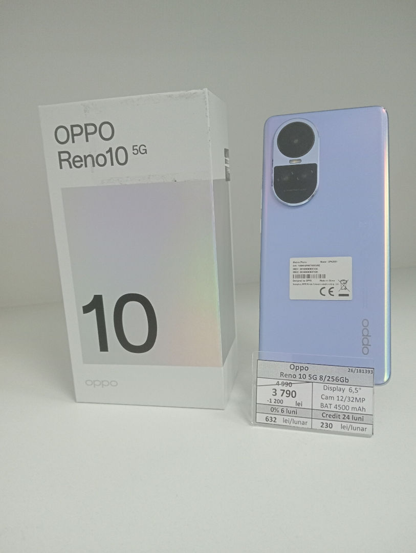 Oppo Reno 10 8/256GB  3790 lei foto 0