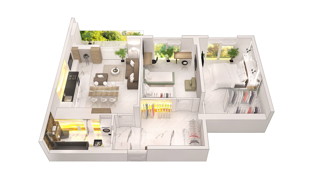 Apartament cu 2 camere, Centru, Chișinău, Chișinău mun.