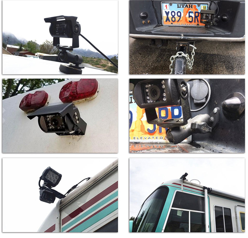 Camera auto cu monitor de 7 pentru camioane foto 8