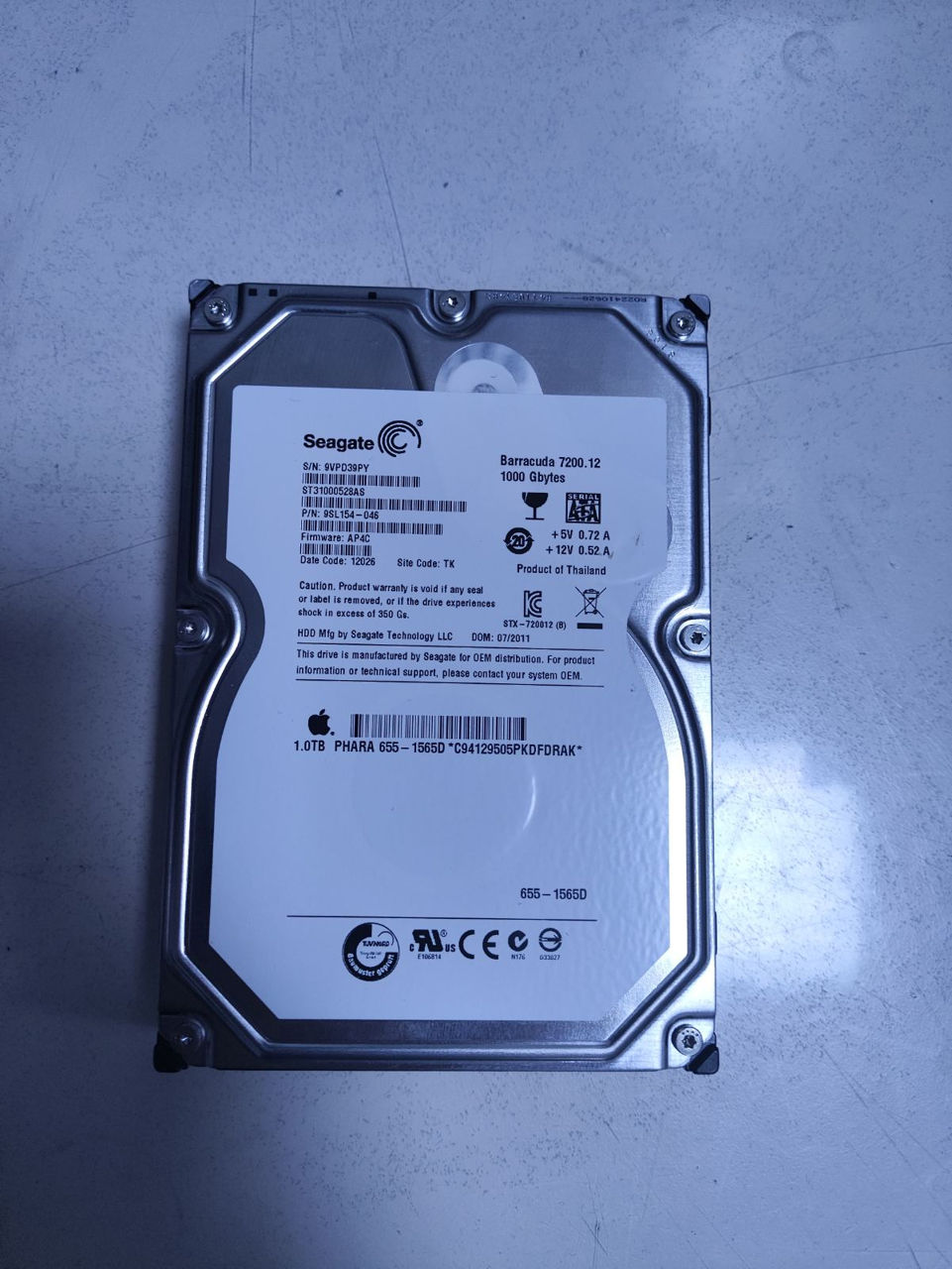 Hard Disk-uri Originale de la Apple Western Digital și Seagate, 500 GB și 1000 GB foto 8