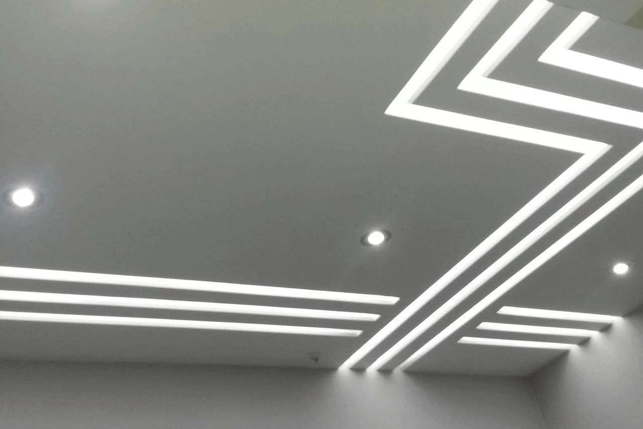 Profil din aluminiu pentru bandă LED incastrat rigips în Moldova, panlight, profil LED incastrat foto 19