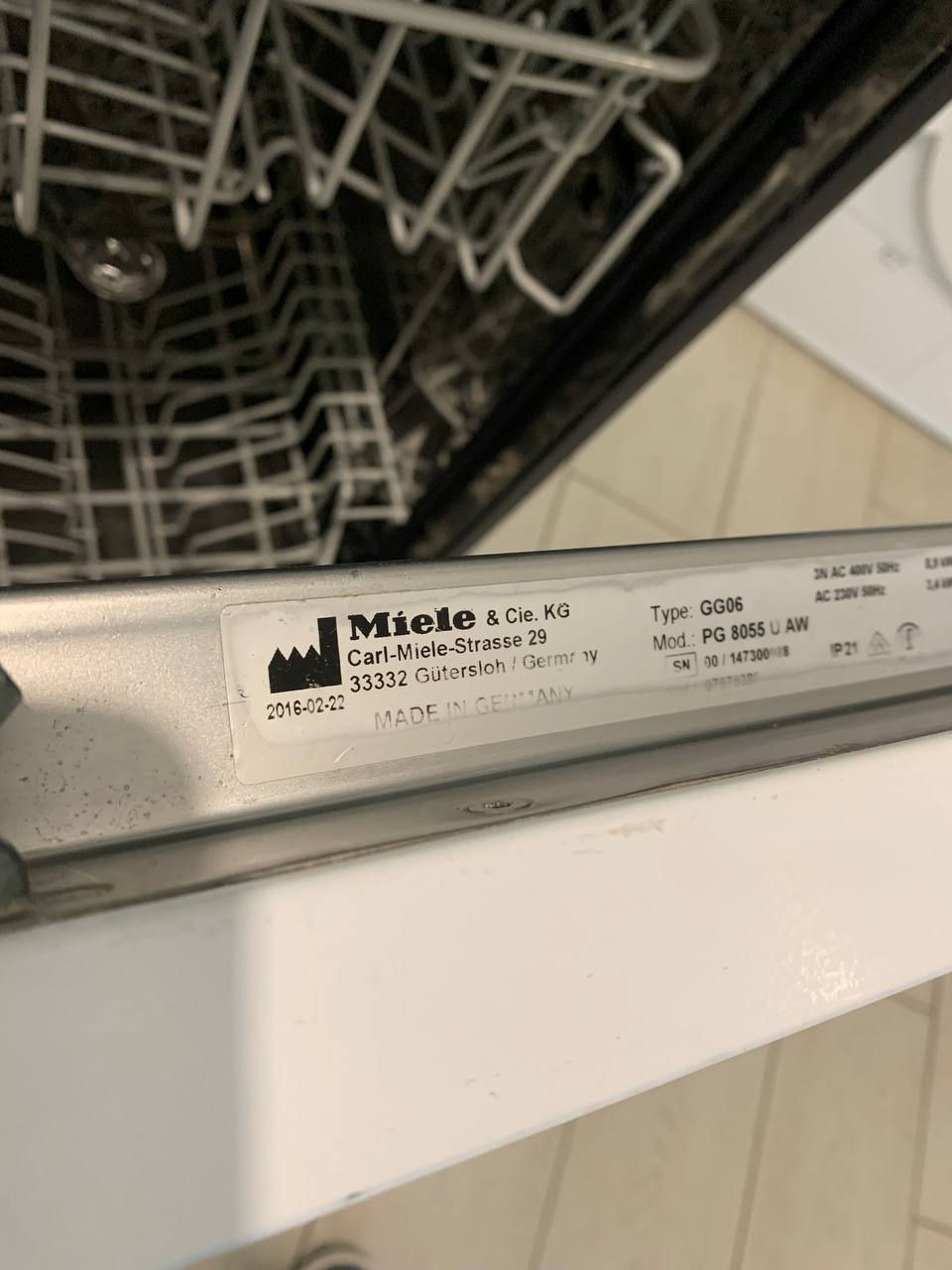 Посудомоечная машина Miele Professional с фасадом foto 7