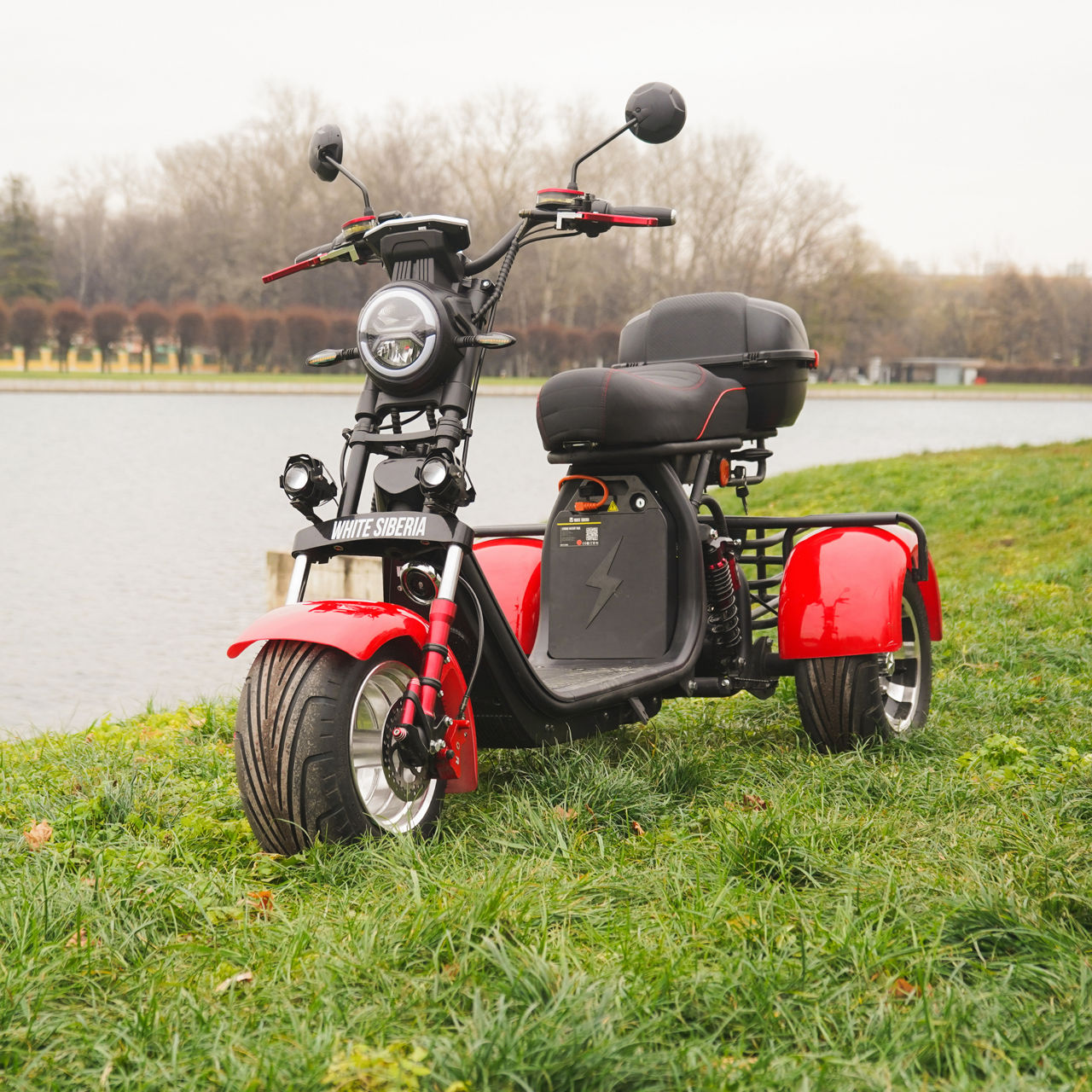 АКЦИЯ-Электроскутер White Siberia Pro Trike 3000w Red/black foto 0