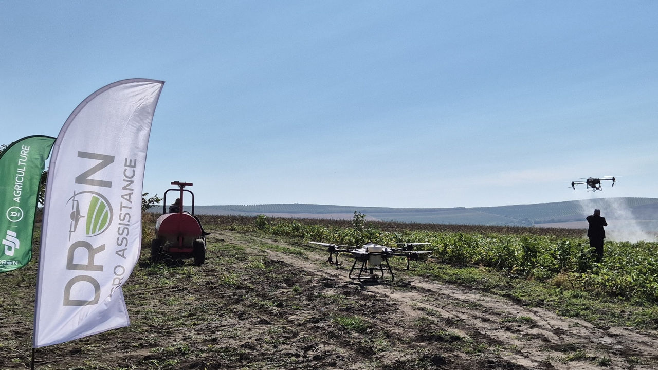 Stropire Agricolă Profesională cu Drone Agricole/ Профессиональное Опрыскивание Полей Агро Дронами  foto 4