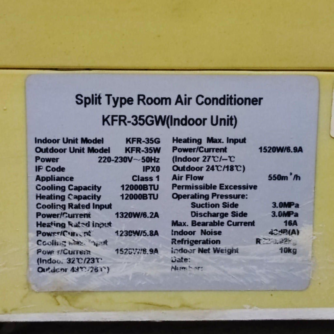 Conditioner / кондиционер Camex 09BTU, 12BTU foto 4