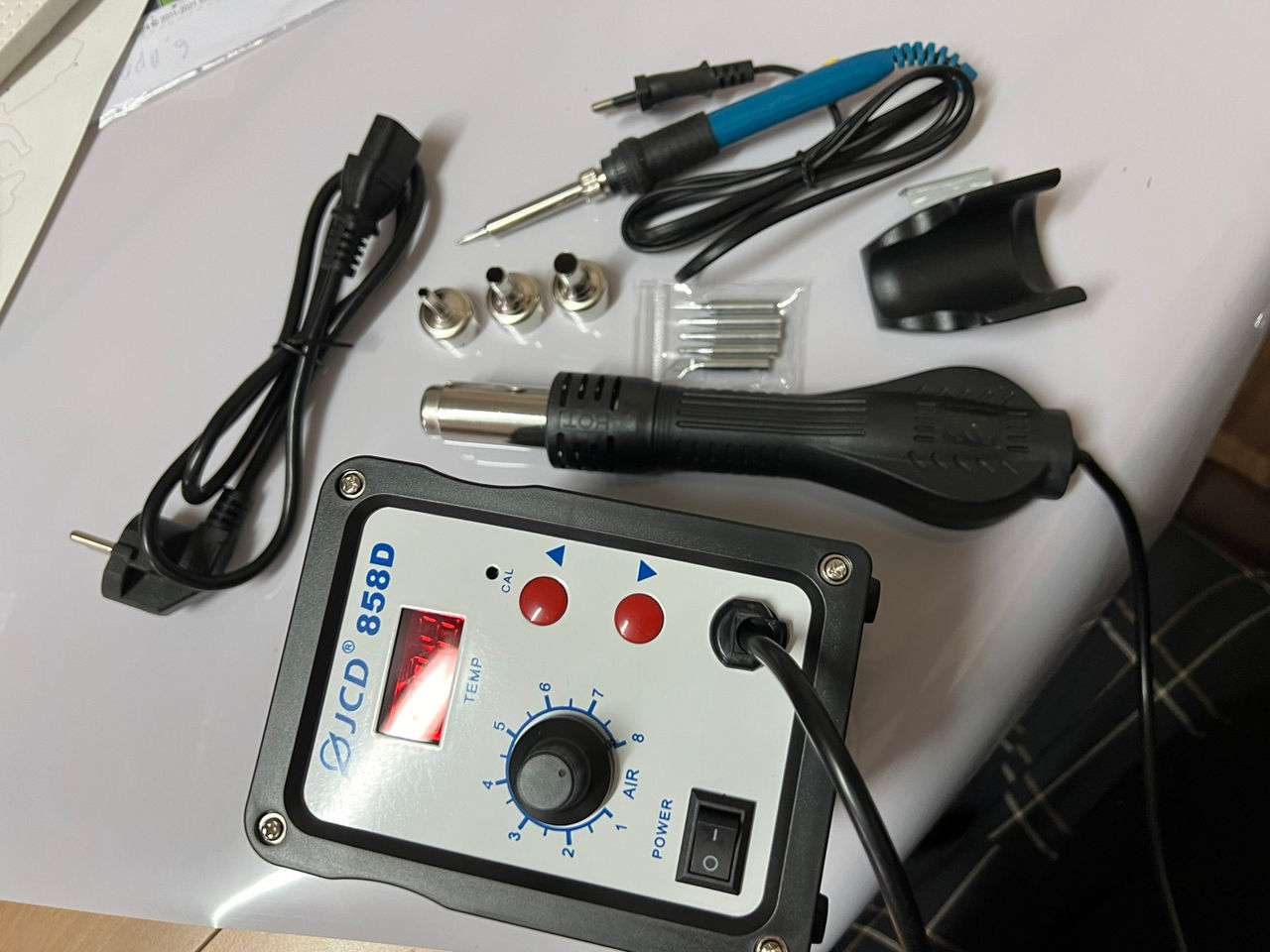 Паяльная станция 2 в 1  паяльник фен термофен JCD-8898 Statie de lipit thermophen фото 8