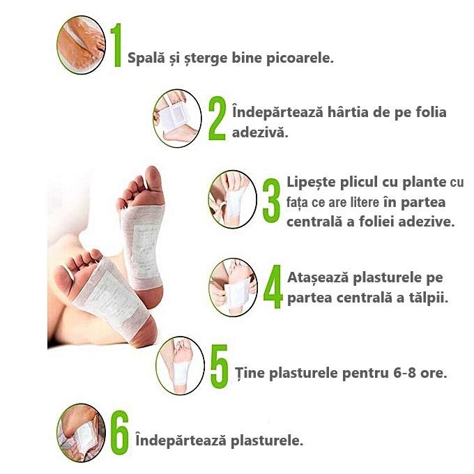 Scapă de dureri de picioare acum! Plasture detox! foto 3