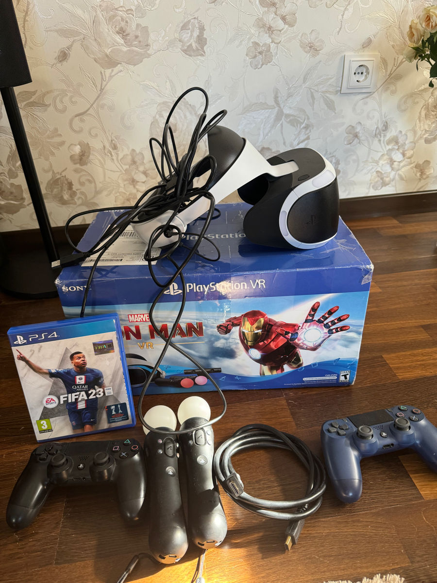 PS4 pro + PSVR + 4 gamepaduri foto 0