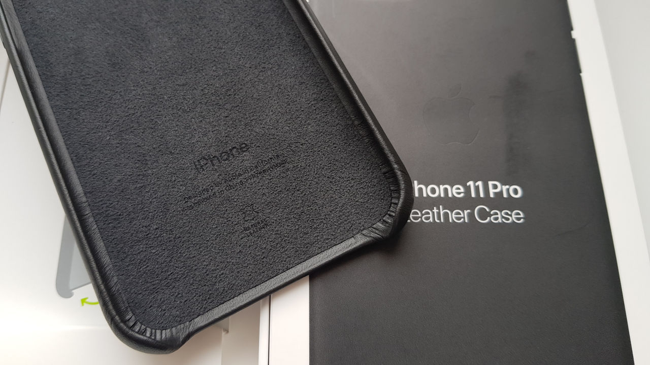 Apple iPhone 11 Pro Leather Case - Black foto 3