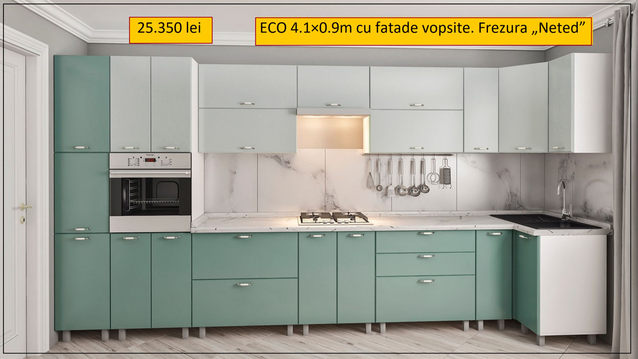 Credit ! Nou.Bucătării cu fațade vopsit(mat).Orice dimensiuni.Kухни с крашеными фасадами.Все размеры foto 5