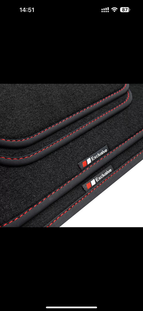 Tuning-Art BEF866 Premium Velours Vloermatten Exclusive Design Met Zilveren Naad Voor Kia Niro 2016-2021