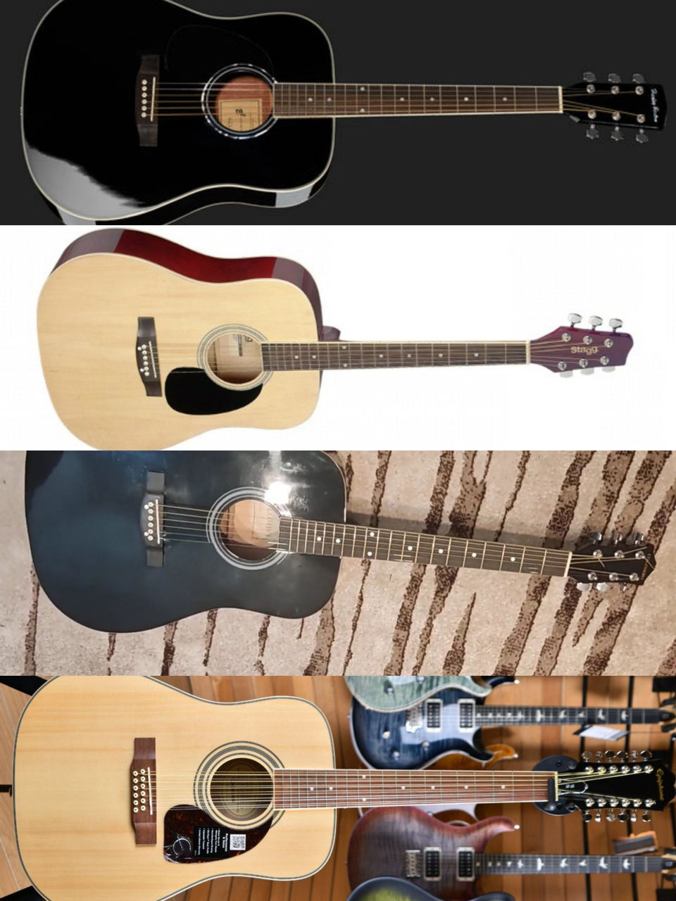Aria, J&D, guitar Dreadnought Western (rock, blus, jazz ( marime max фото 0