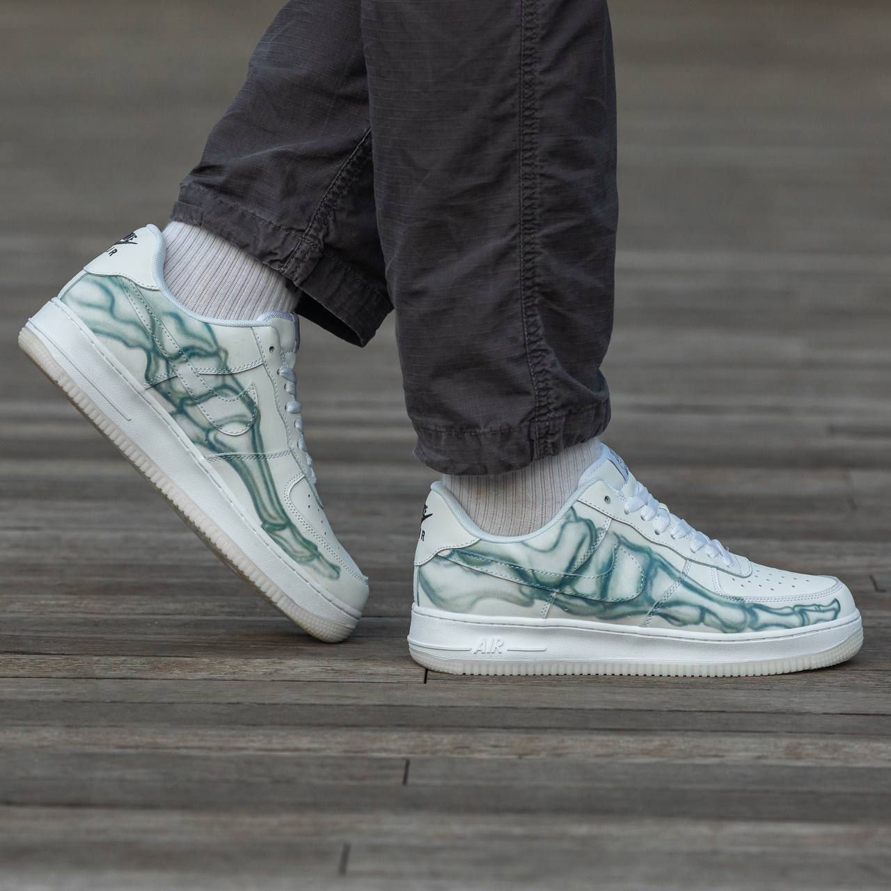 Nike Air Force 1 Low Skeleton White foto 8