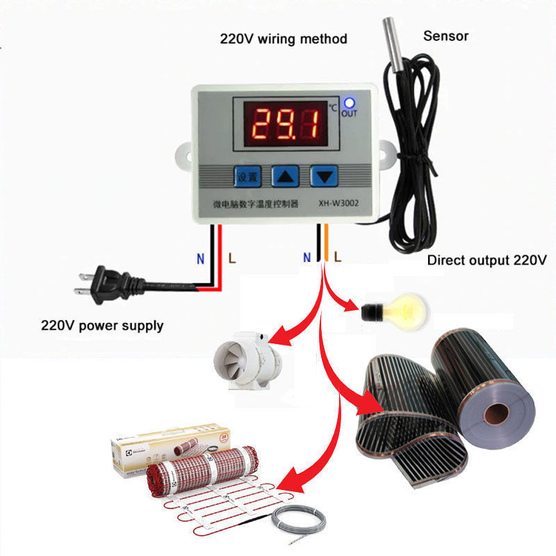Терморегуляция Термореле Термостаты на 220V и на 12V. Для электронагревателей foto 1