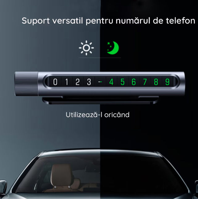 Suport Auto pentru Numar de Telefon, Ugreen LP15, Fixare Adeziva, Gri foto 2