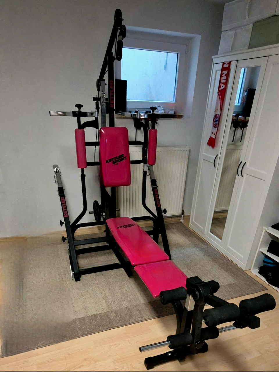 Kettler скамья для жима+гриф+50кг веса из Германии фото 6