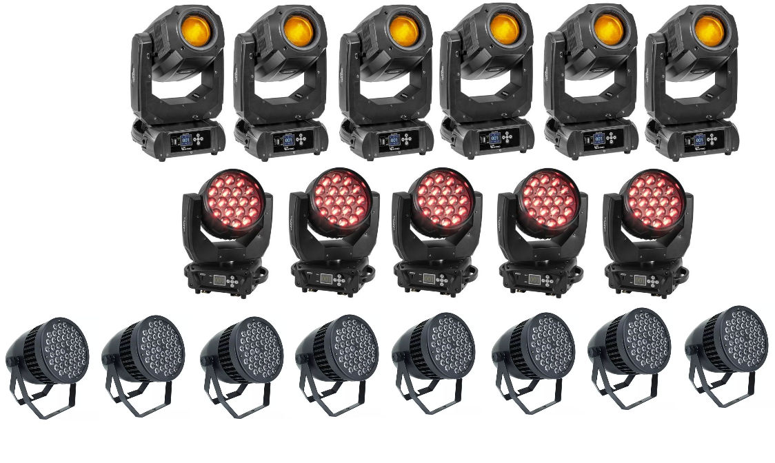 Seturi portabile de lumini p/u Nunti + Schela Lumini + Control prin laptopul + Instruire foto 0