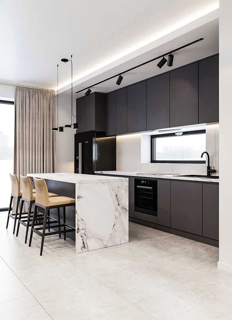 Design interior/ stil modern/ P+E/ 65m2/ proiecte/ amenajeri/ decor/ finisaje/ lucrări foto 4