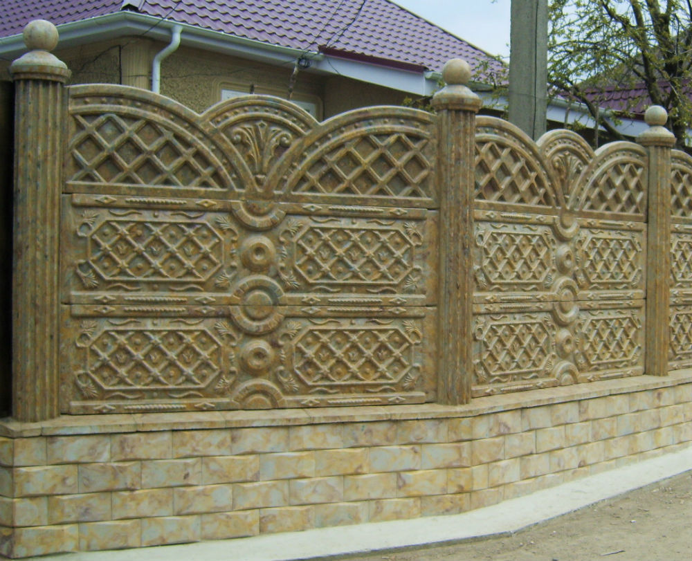 Gard beton забор бетон foto 2
