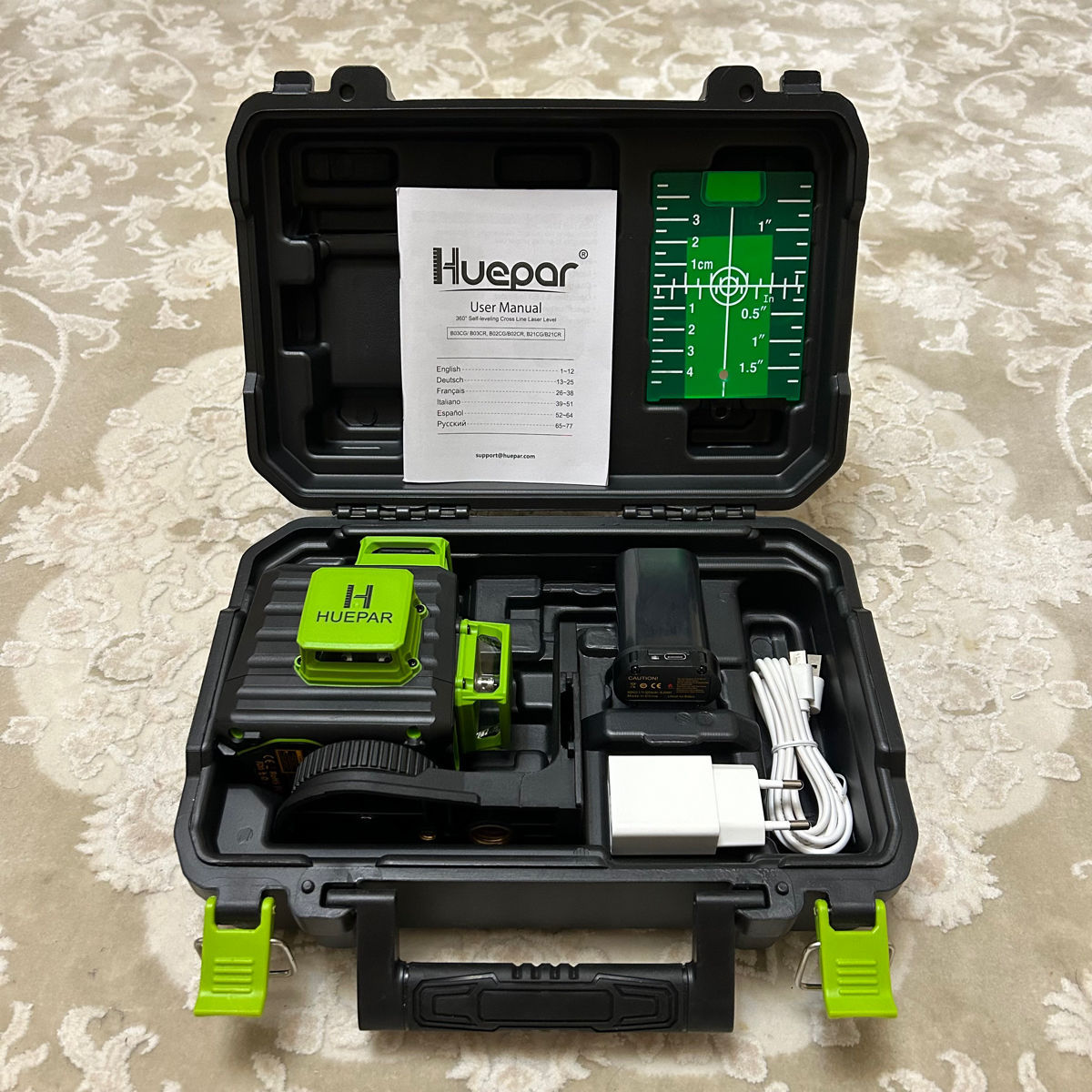 Huepar B03CG 3D 12 linii + magnet + tinta + garantie  + livrare gratis фото 1