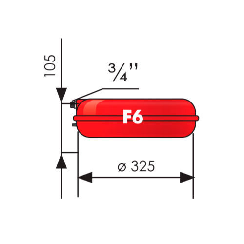 Rezervor de expansiune pentru încălzire folosit 6 F (6 litri) Vasul de expansiune folosit 6F (6 litr foto 4