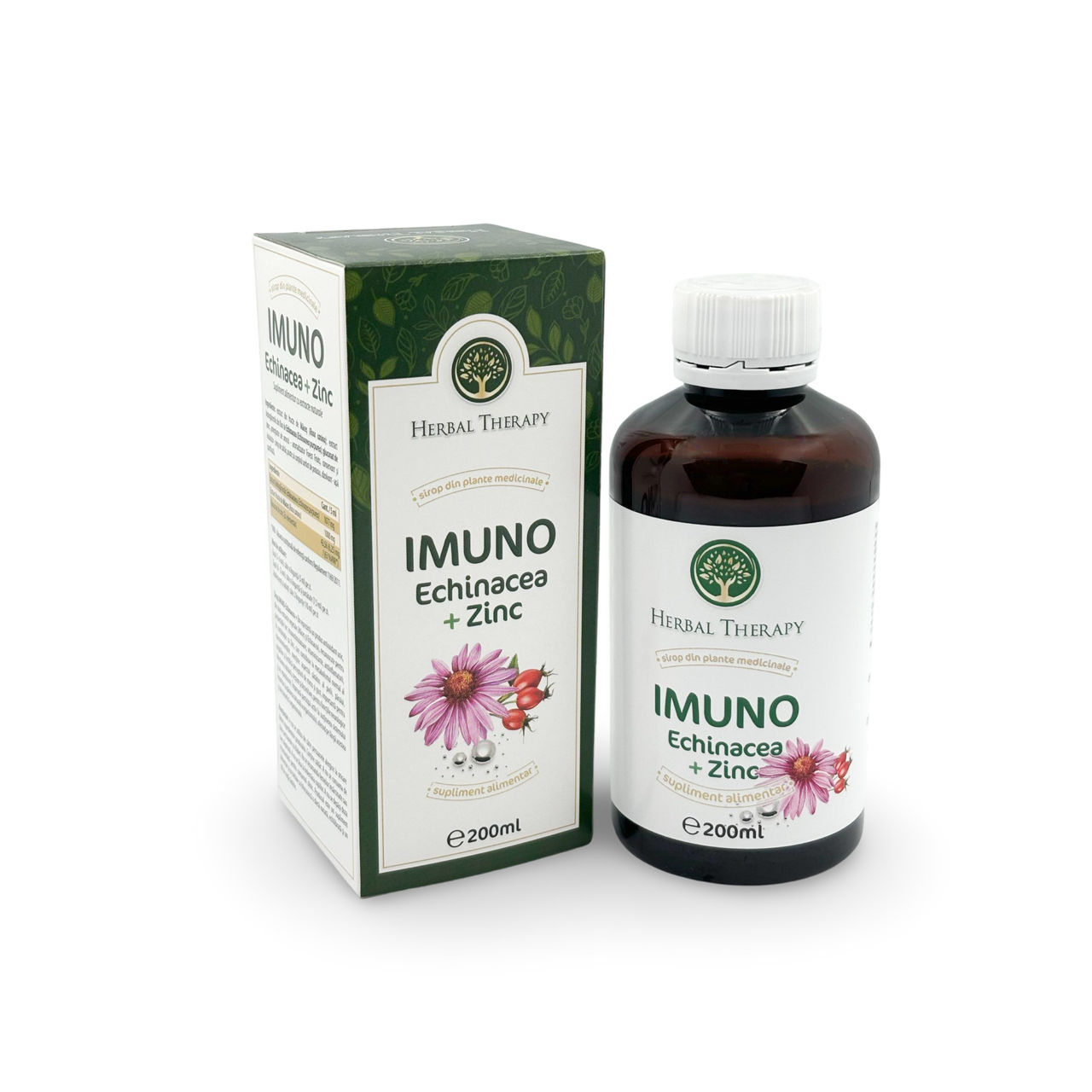 Sirop IMUNO Echinacea + Zinc, 200 ml foto 0