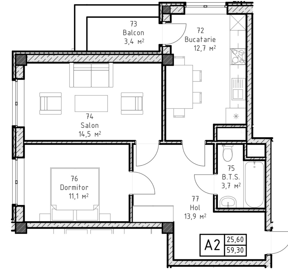 Apartament cu 2 camere,  Periferie,  Ialoveni foto 5