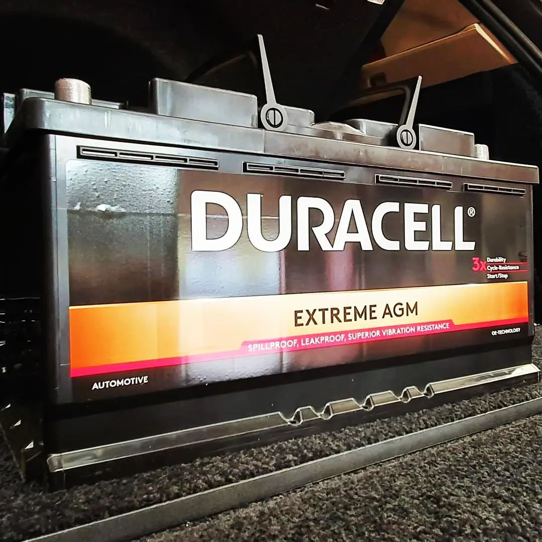 Аккумулятор 95Ah 850A AGM Duracell Extreme (- +) (354/175/190) foto 0