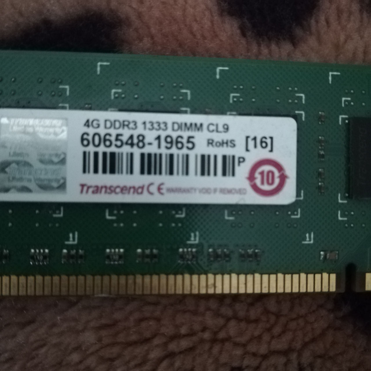 Transcend 4gb 1333mhz ddr3