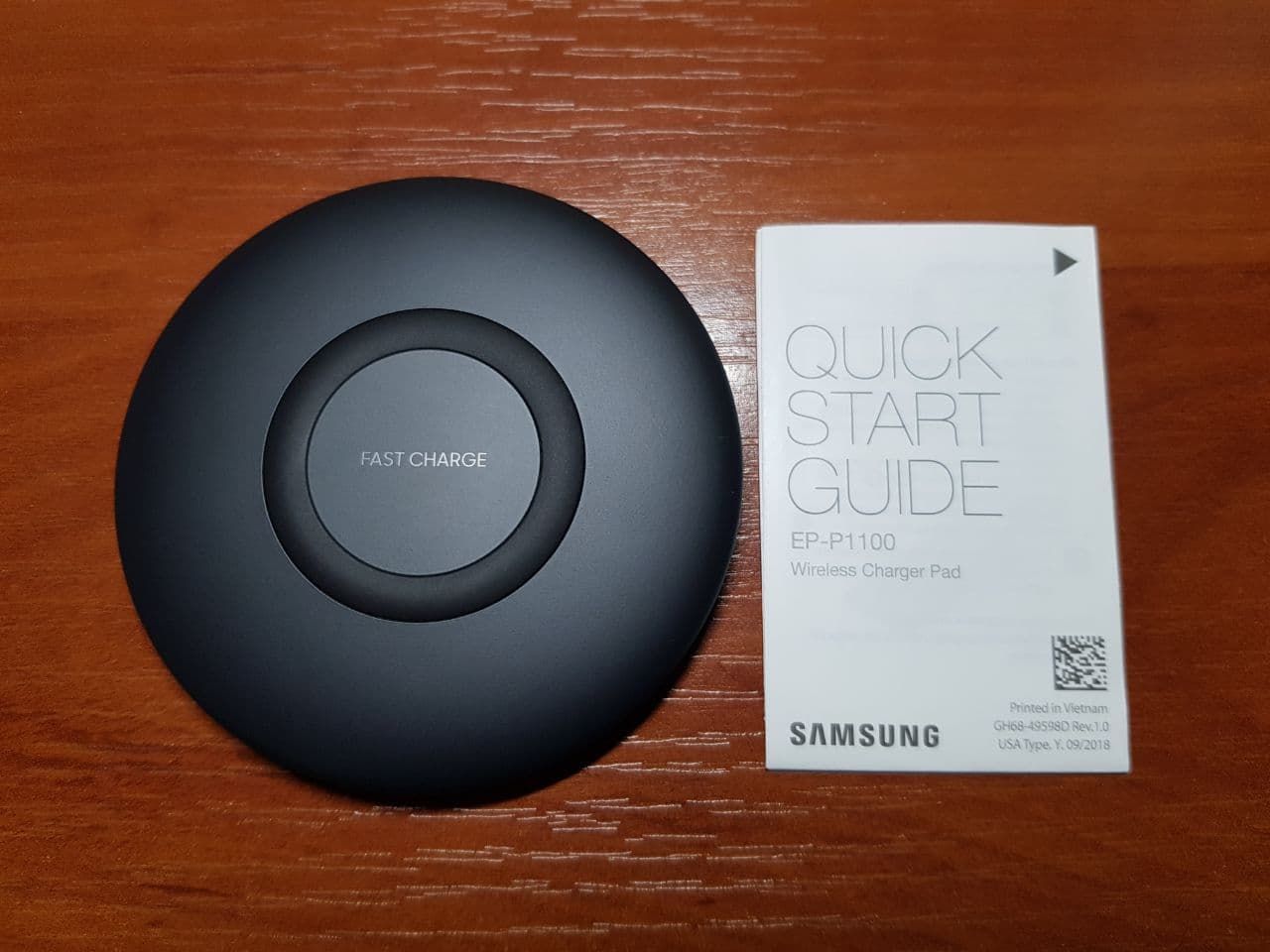 Беспроводная зарядка Samsung Slim Wireless Charger + Fast Charge Travel ...