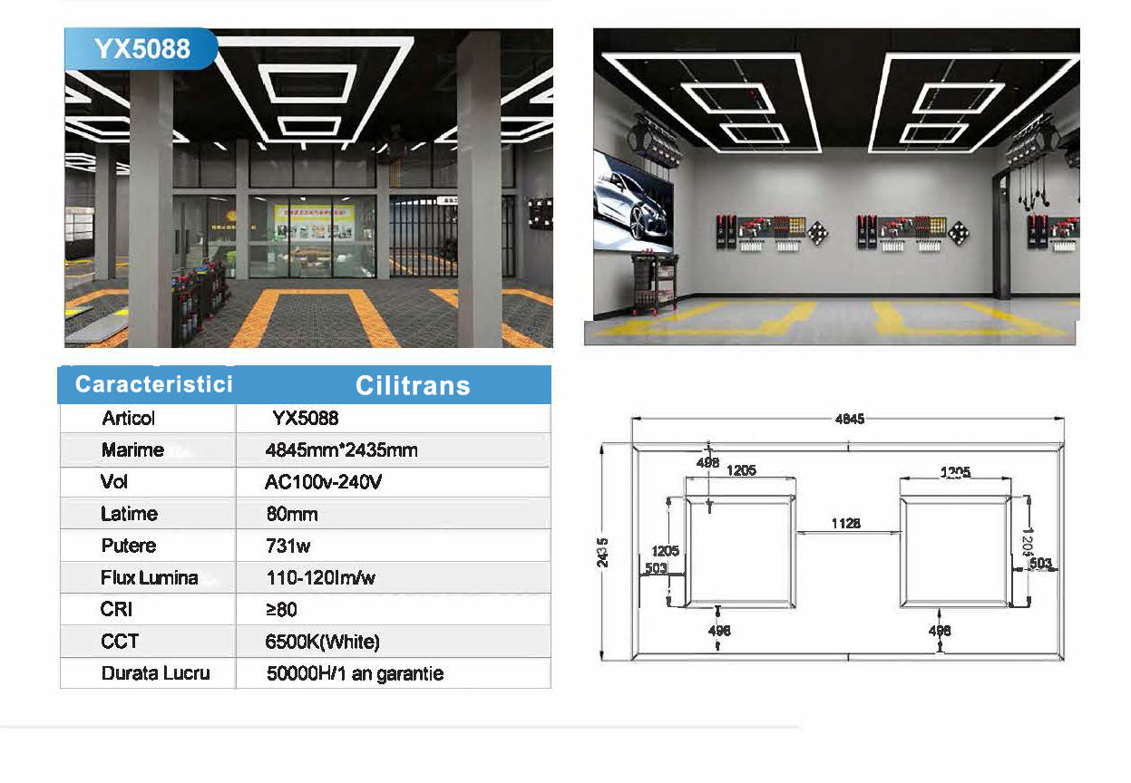 Hexagon led detailing led tavane foto 8