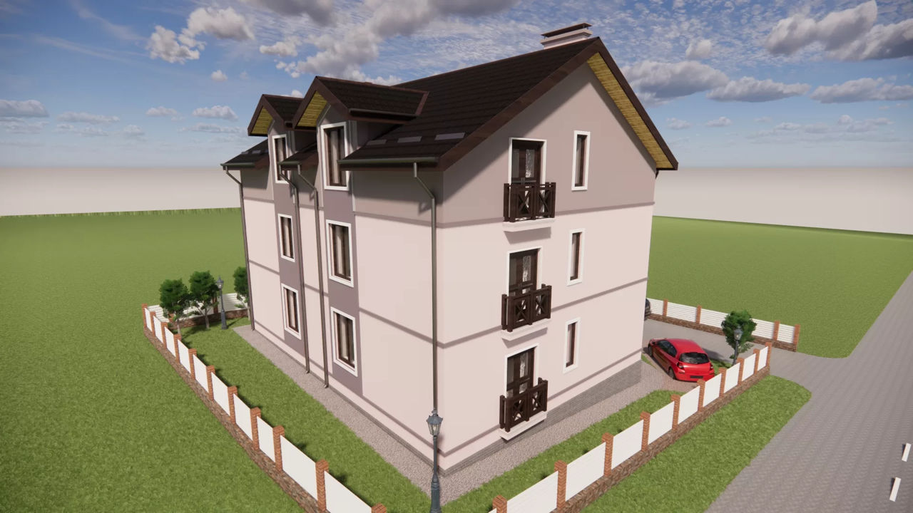 Casă multifamilială / 450m2 / P+1E+M / stil clasic / arhitectură / proiectare / renovare / proiecte foto 3