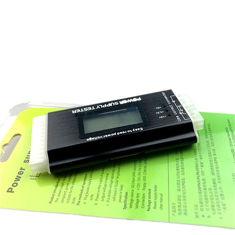 Тестер для блоков питания 24 pin 20 pin Molex Sata ATX Power Supply ...