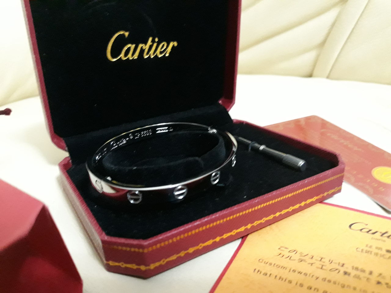 Cartier Love Bracelet White Gold