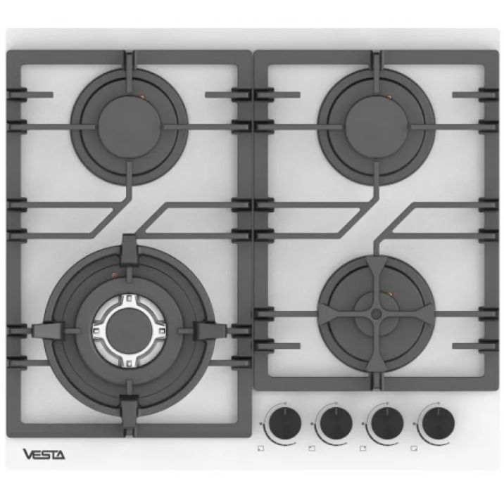 Plita incorporabila pe gaz Vesta BH6060IСG/W disponibil in rate