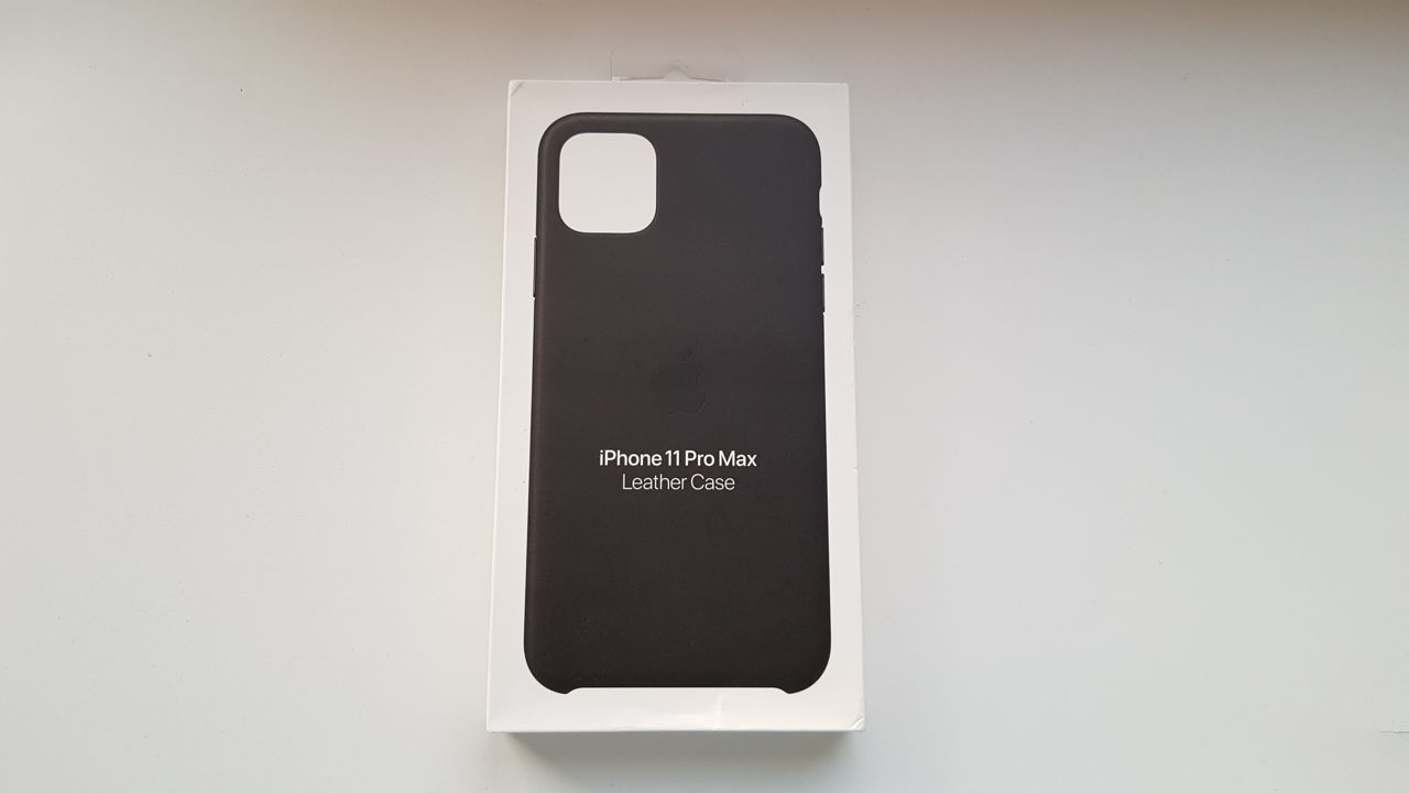 Apple iPhone 11 Pro Max Leather Case - Black foto 0