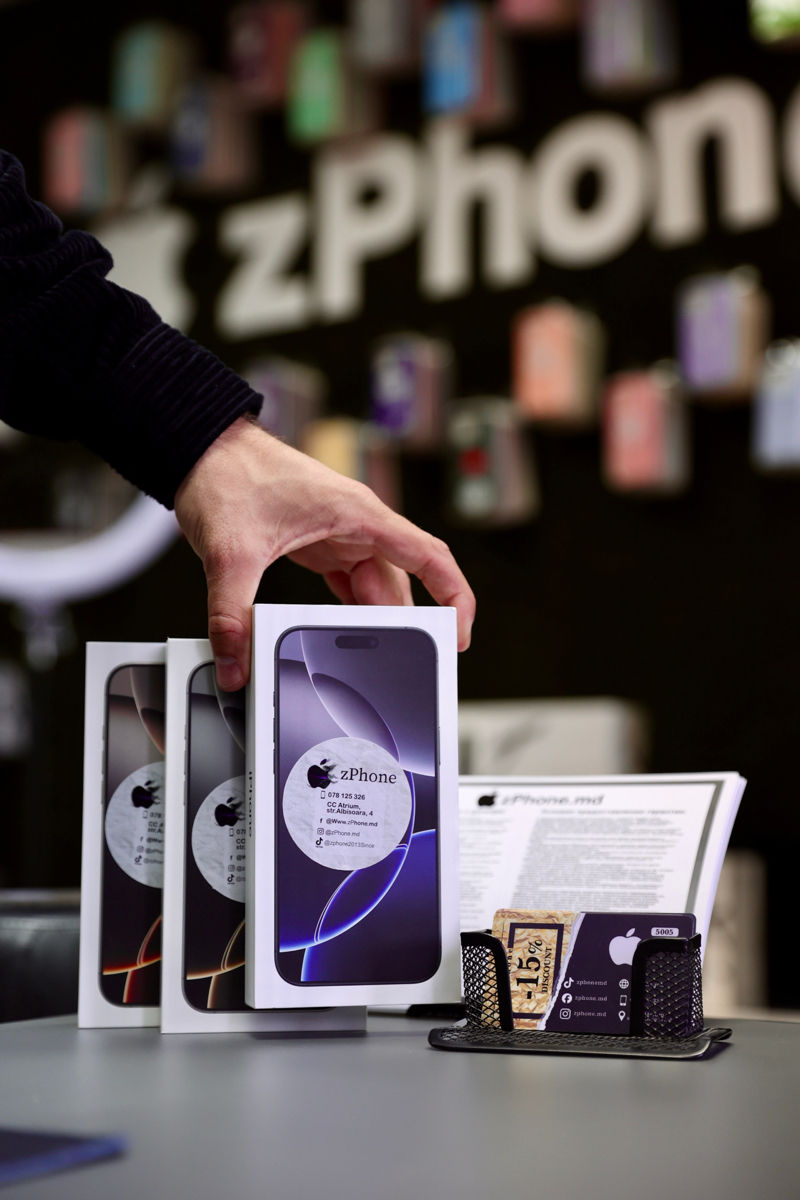 iPhone 16 Pro 128GB Magazin zPhone Garanție 24Luni (128GB/256GB/512GB/1TB)Disponibile Toate Culorile foto 0