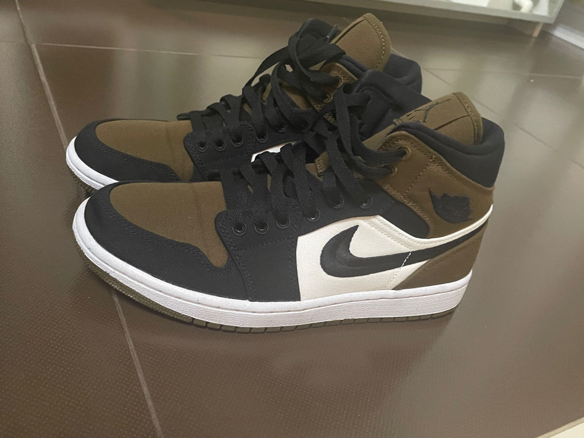 Jordan 1 Mid (Olive Toe)Originali