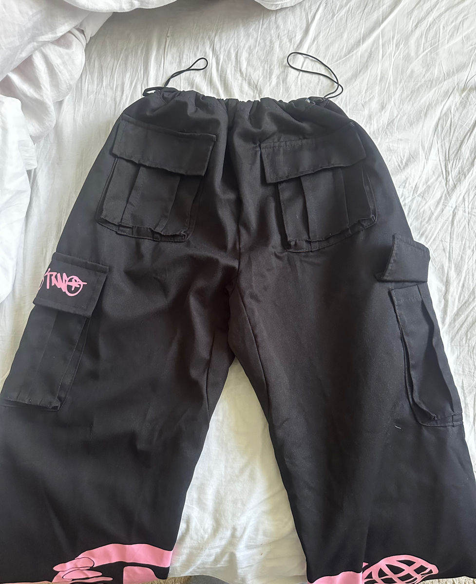 Pantaloni cargo minus-two pink unisex фото 2