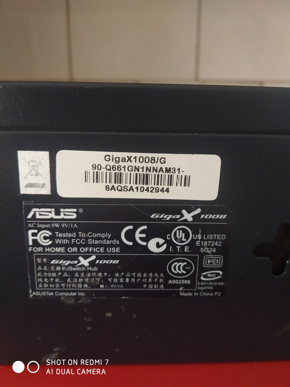 Свитч 8 портовый Asus GigaX 1008/G - 40 лей. foto 5