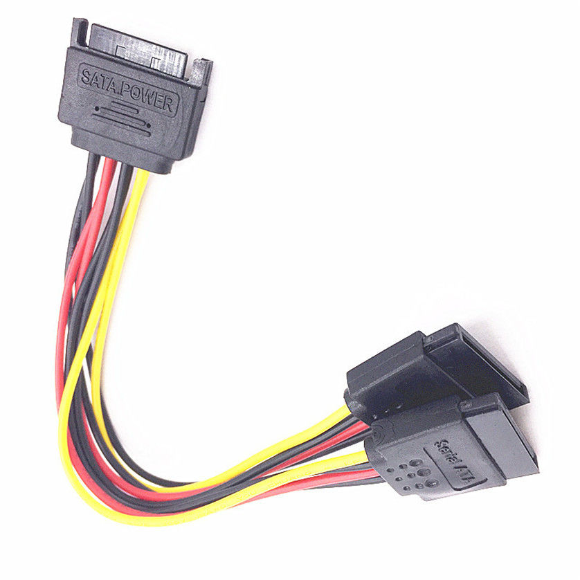 Id-172: SATA Male To 2 Female Connector SATA 1 to 2 - Тройник SATA на 2 х SATA коннектор Переходник foto 7