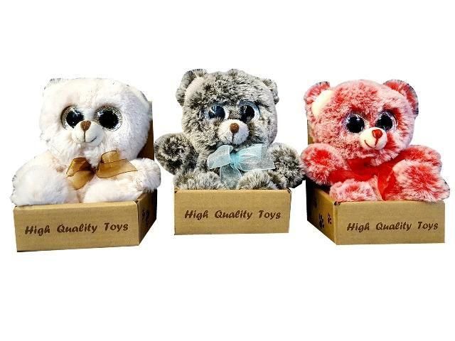 Игрушка Мягкая Медвежонок С Большими Глазами 12Cm