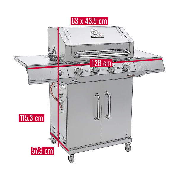 Gratar pe gaz Char-Broil Performance CORE B4, TRU-Infrared фото 4