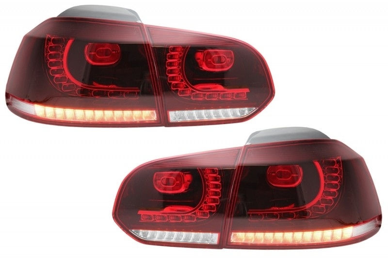 Stopuri Full LED compatibil cu VW Golf 6 VI (2008-2013) GTI R20 Design foto 0