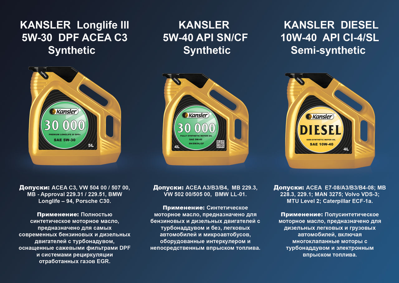Немецкие моторные масла Kansler  5W-30 DPF, 5W-40, 10W-40. foto 3