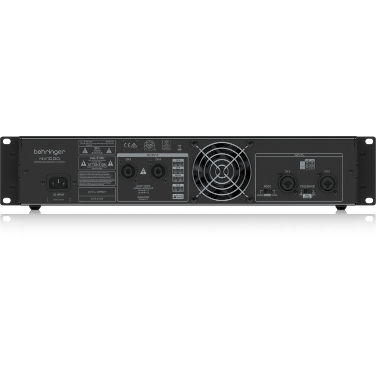 Behringer NX1000 1000W Power Amplifier

 фото 1