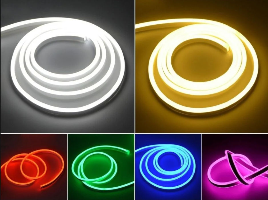 Bandă LED Neon Culoarea verde de 5 metri Bandă Flexibilă Neon    Bandă decorativă foto 2