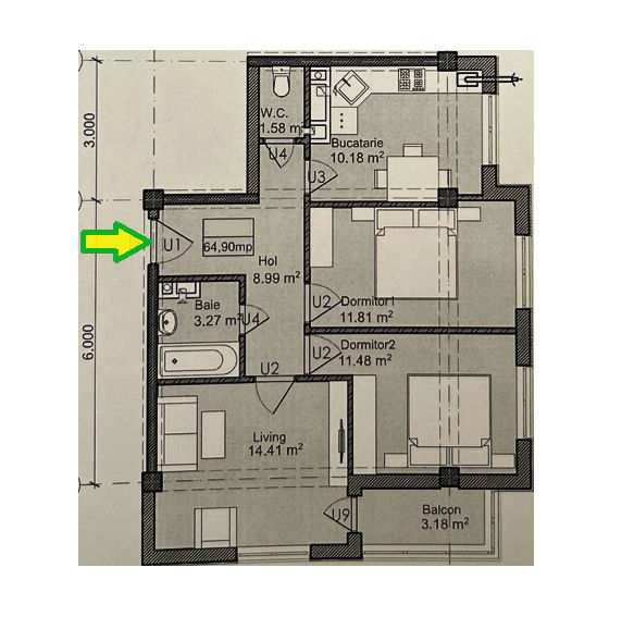 Apartament cu 3 camere,  Botanica,  Chișinău,  Chișinău mun. foto 8