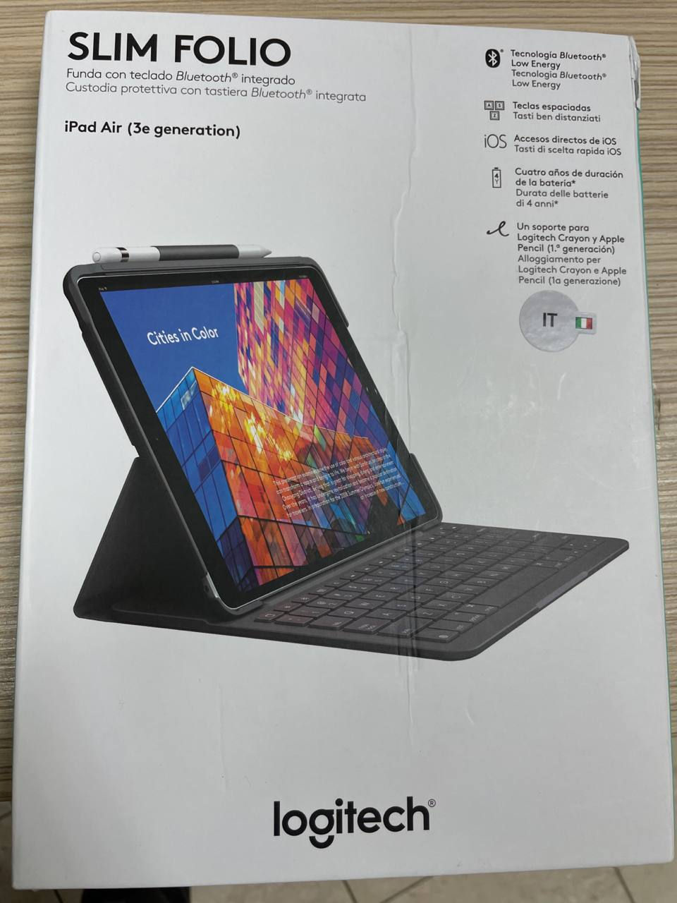 Logitech Slim Folio Case with Wireless Keyboard Apple iPad Air 3 (2019) foto 0
